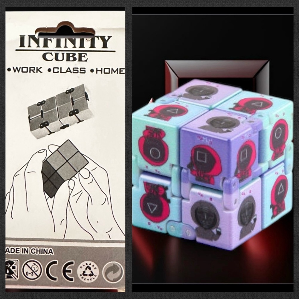 Squid Game Infinity Cube Fidget Toy NEW in Box - Easter basket Stocking Birthday